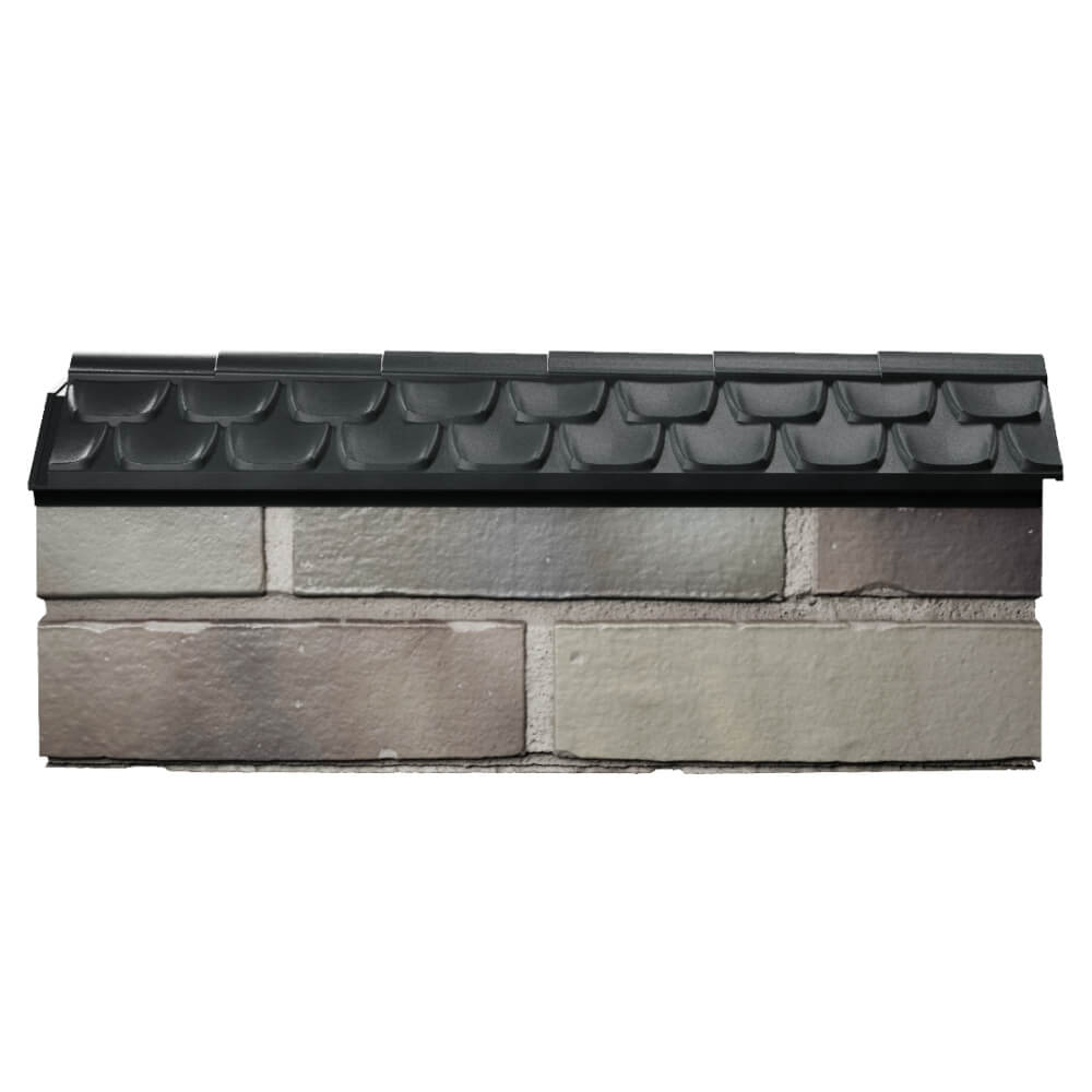Парапет Zking Эльбрус Черный с посадкой на 0.5 кирпича (130мм) в Троицке фото