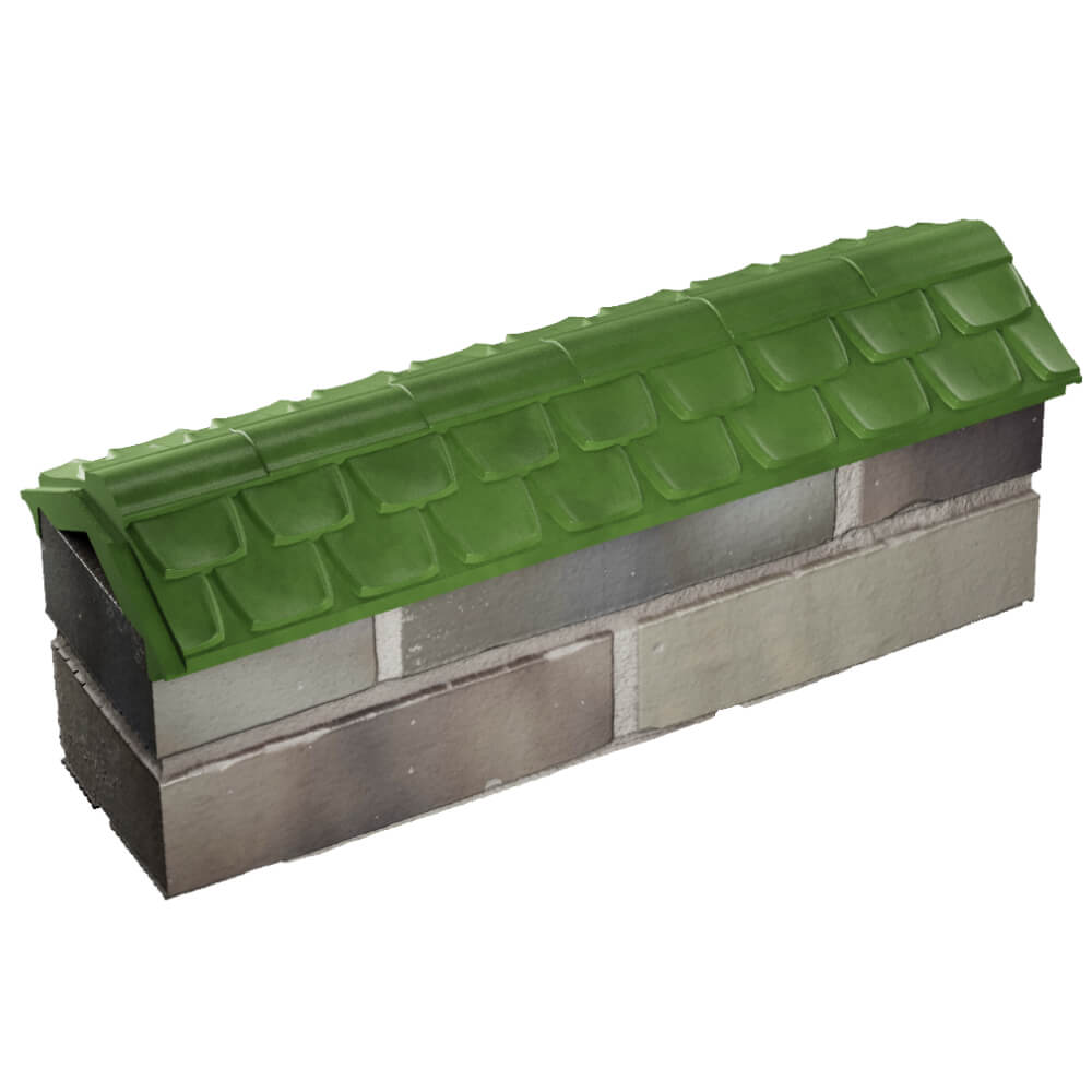 Парапет Zking Эльбрус Зеленый с посадкой на 0.5 кирпича (130мм) в Троицке фото